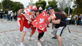 福岡でも世界最高の楕円球の祭典。大勢のファン盛り上がる