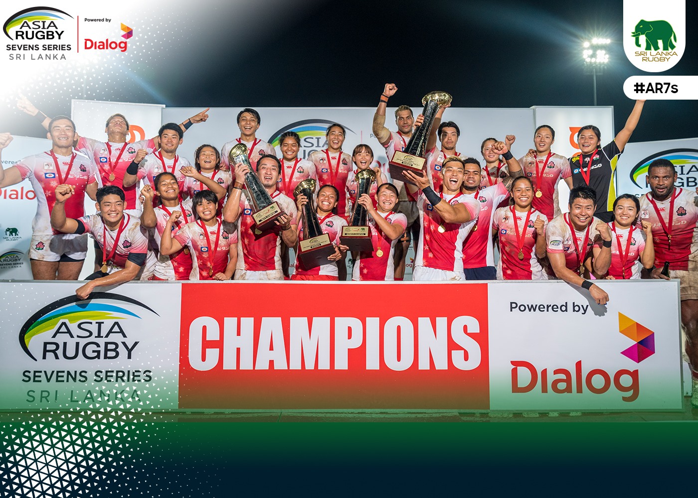 アジアセブンズシリーズ2019は男女とも日本が総合優勝　スリランカ大会もWで金