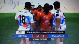 韓国がアジアチャンピオンシップ初戦を8トライ圧勝で飾る。マレーシア相手に55－10