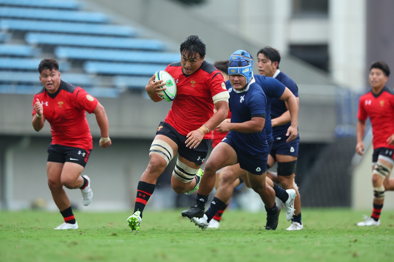 【関東大学対抗戦】帝京大が立教大に13トライ快勝。青木主将「僕自身が帝京のスタンダードを示そうと」