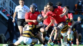 【全国大学選手権】帝京大が慶應大に大勝し準決勝一番乗り。「やるべきことがはっきりしてきた」と青木恵斗キャプテン。