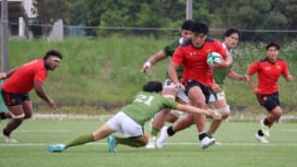 【関東大学春季交流大会】帝京大が15トライで圧倒。大東文化大に完封勝利