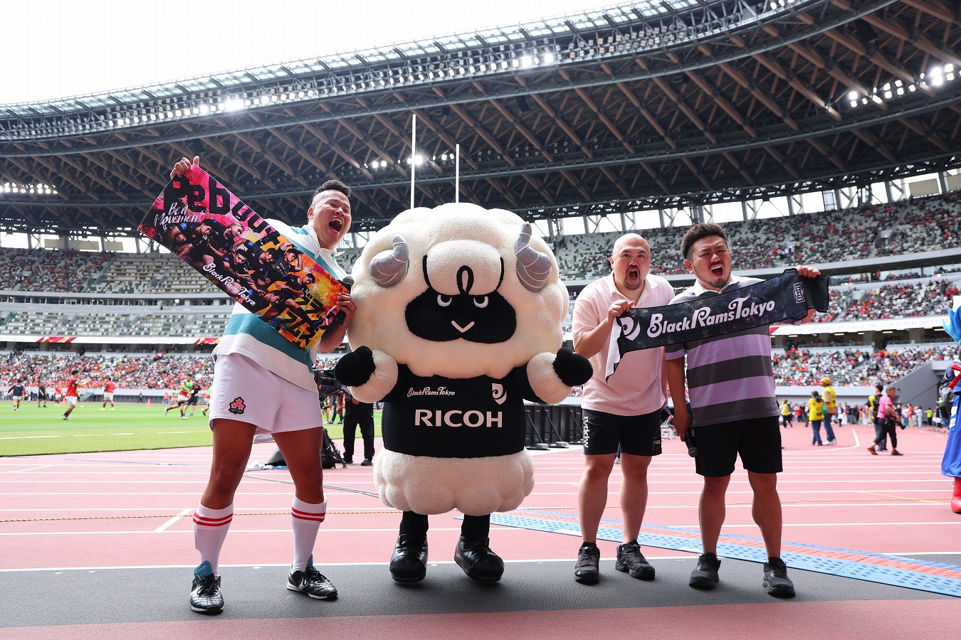【リーグワン2024-25マスコット総選挙】王座奪還のラムまる［リコーブラックラムズ東京］、喜びの声。