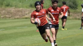 「15人制男子トレーニングスコッド」参加の石田吉平［横浜E／WTB］が菅平合宿で快走。