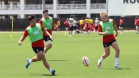 日本代表復帰のメイン平［BR東京・WTB/FB］、宮崎合宿で運動量とキックをアピール。
