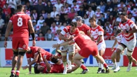 走って、ぶつかって、跳んで。ジャック・コーネルセン、日本代表復帰戦で光る。