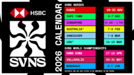 「HSBC SVNS 2026」の日程を発表。レギュラーシーズンは25年11月にドバイで開幕。チ..