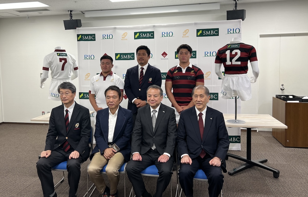 早大ラグビー蹴球部、2025シーズンのユニフォームスポンサーに三井住友銀行とリオ・ホールディングスが決定。