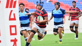 一人二役は「強いメンタル」で両立。平野龍［京産大／HO・FL］