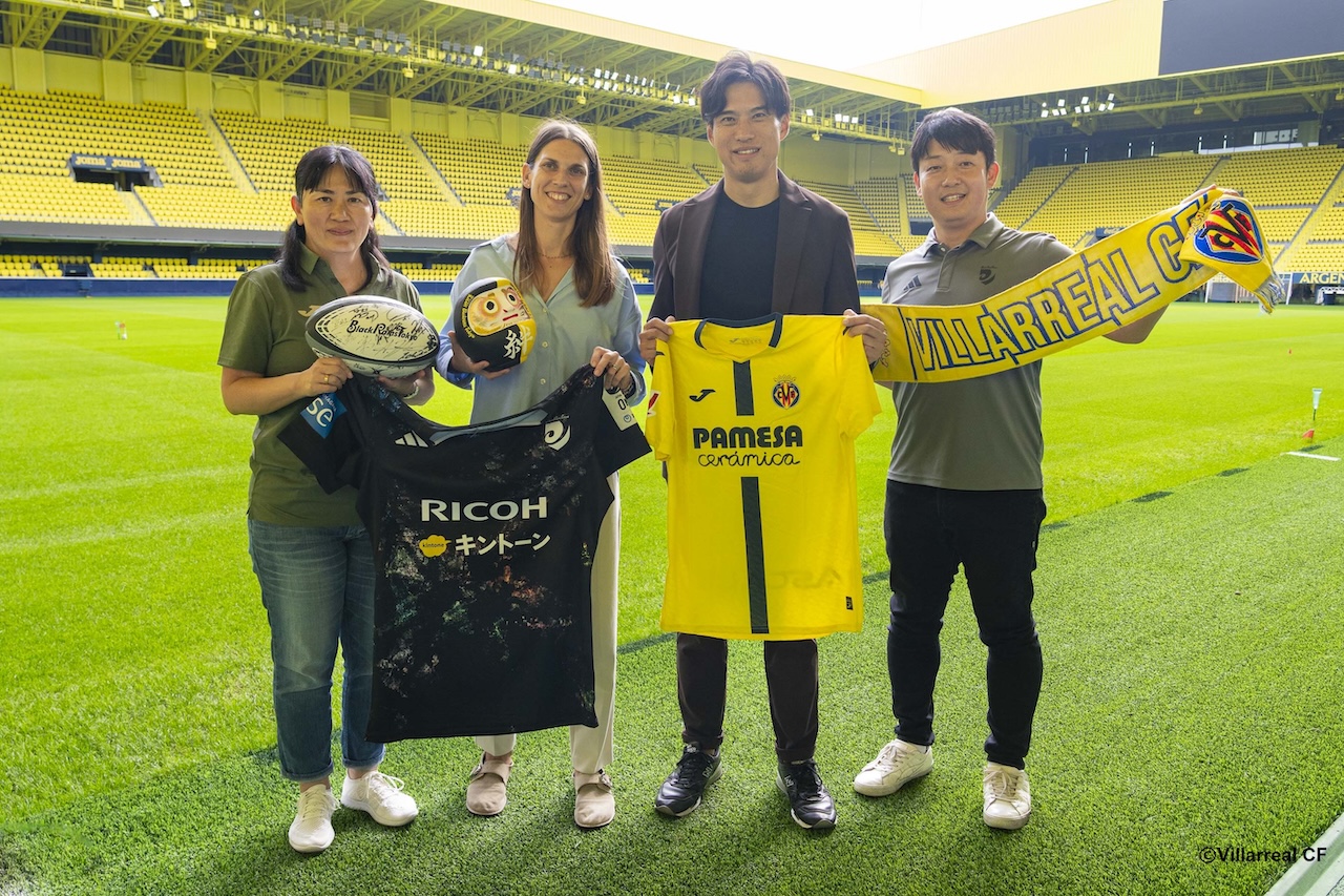 リコーブラックラムズ東京、サッカー「ビジャレアルCF」とパートナーシップ締結。教育・育成で連携へ。