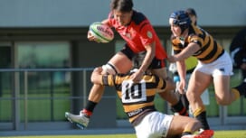 【関東大学対抗戦】帝京大が8トライを奪って慶應義塾大を圧倒。大町主将は「自信が..