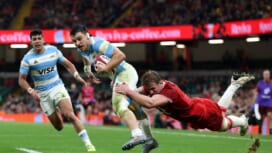 アルゼンチン代表が攻撃力発揮し7トライ、イエローカード2枚のウエールズに快勝。