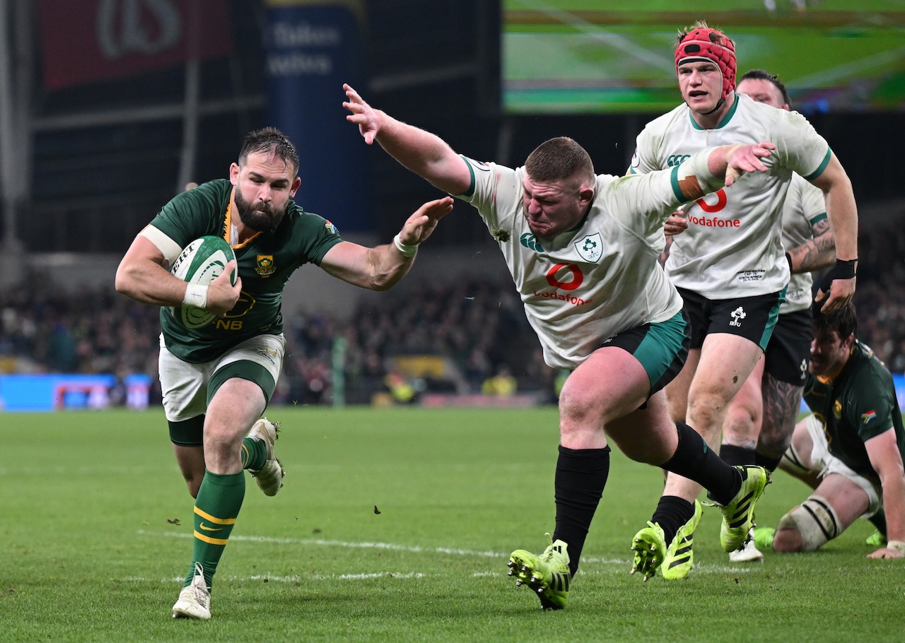 南アフリカ代表スプリングボクスが乱戦を制す。レッド1枚、イエロー4枚のアイルランドは規律に課題。