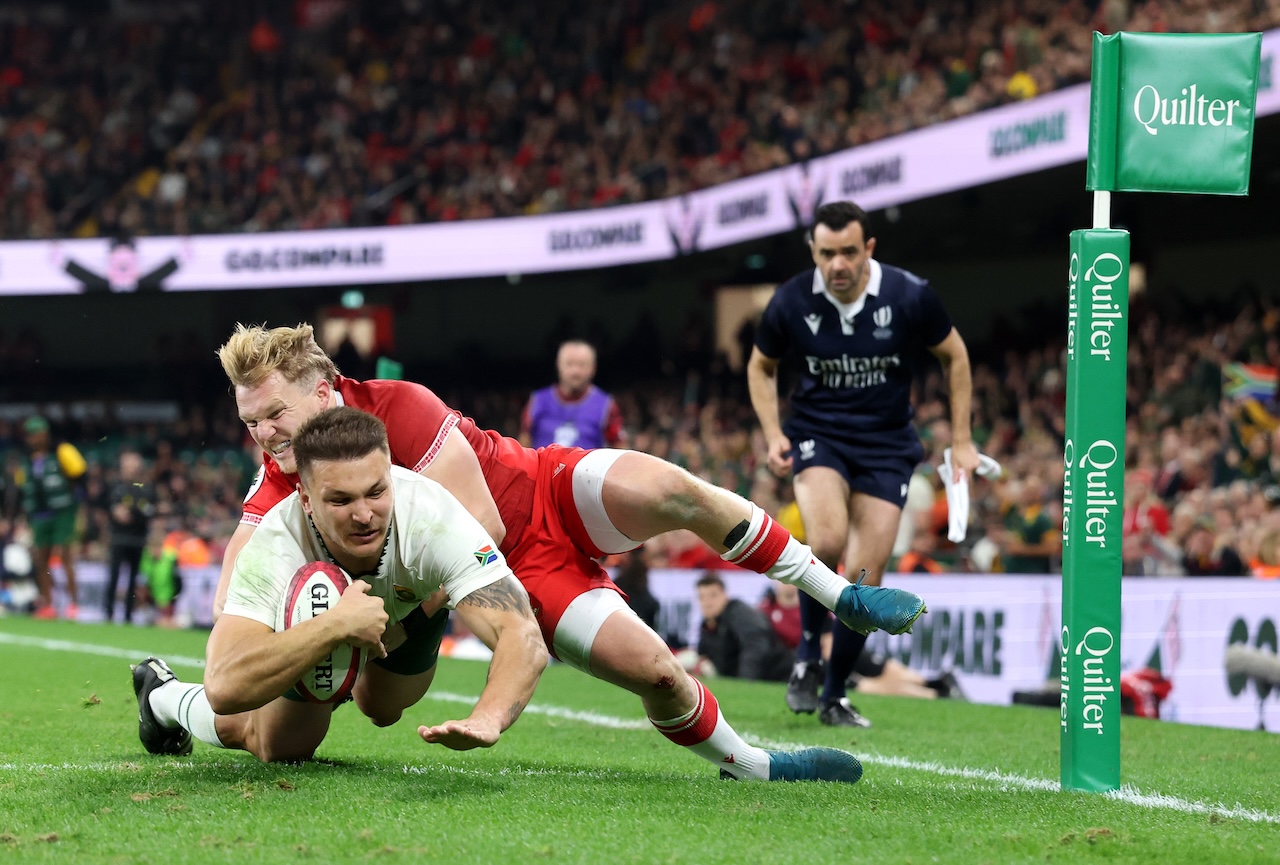 南アフリカ代表スプリングボクス、11トライ奪いウエールズに完封勝利。2025年最後のテストマッチで強さを見せつける。