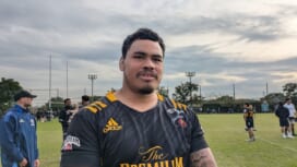 フランス帰りのテビタ・タタフは「また桜のジャージーを」。代表復帰へ意欲。