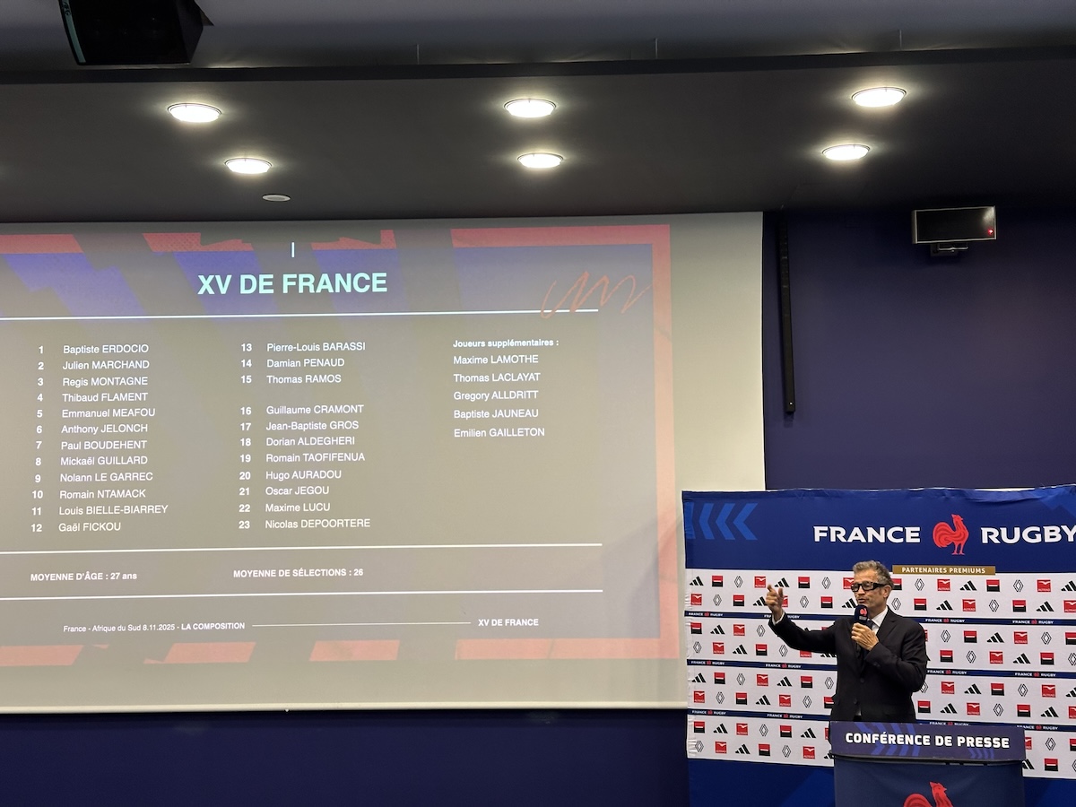 今秋最大のビッグマッチで、2023年W杯の雪辱なるか。フランス代表が南アフリカ代表戦のメンバーを発表。