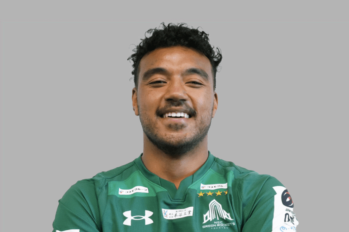 NECグリーンロケッツ東葛にアメリカ・MLRから移籍のFL/NO8カイポノ・カヨシが加入。祖母は日本出身でカテゴリA。