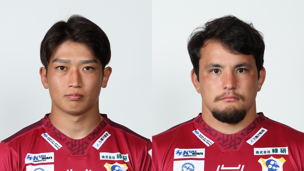 九州電力キューデンヴォルテクスのNO8ウォーカーアレックス拓也とCTB金堂眞弥が長期離脱。