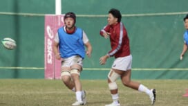 優勝かけた「早明戦」前日練習。早稲田SO服部亮太「僕がリーダーシップをとる」