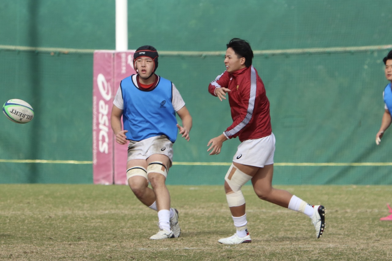 優勝かけた「早明戦」前日練習。早稲田SO服部亮太「僕がリーダーシップをとる」