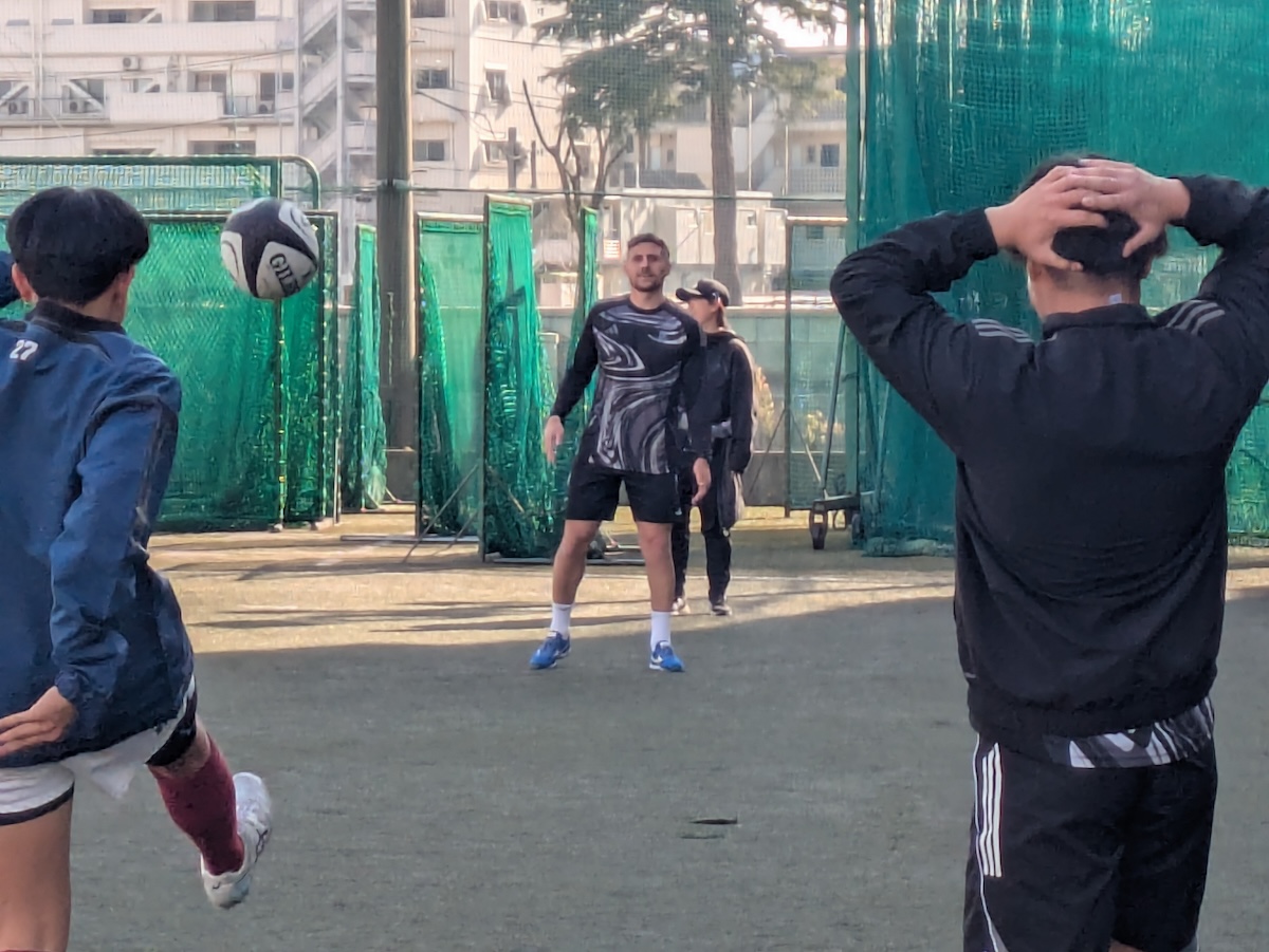 ブラックラムズが地元高校で練習。「恩返しすることが大切」