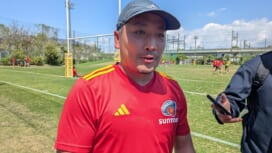 凱旋のサンゴリアス流大は「私情は挟まない。勝たせる準備を」。スピアーズ戦展望は。