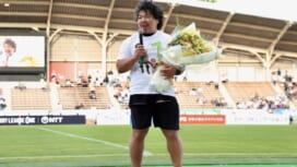 瀧澤直［NECグリーンロケッツ東葛／PR］の引退セレモニー開催。「タッキー」がファン、仲間、家族に伝えた感謝
