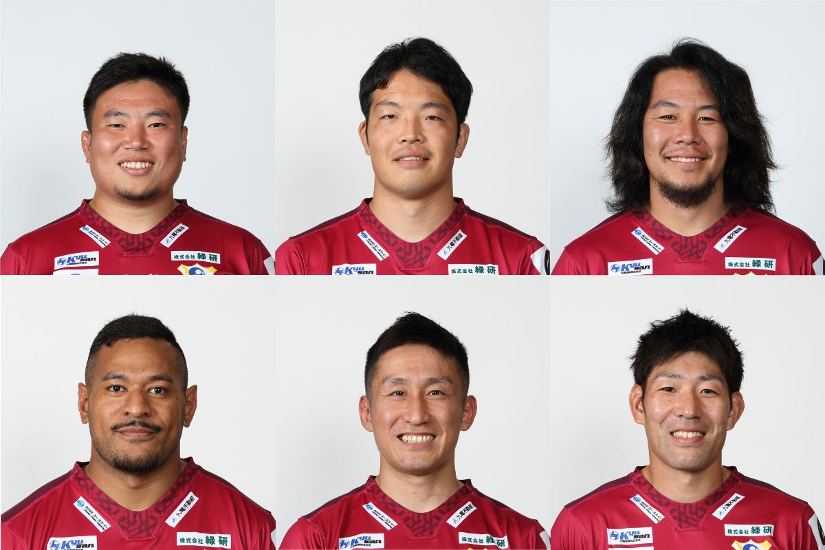 九州電力キューデンヴォルテクスの園中良寛、加藤誠央、磯田泰成、木付丈博が引退。田中真一、シオネ・リクアタ・テアウパは退団