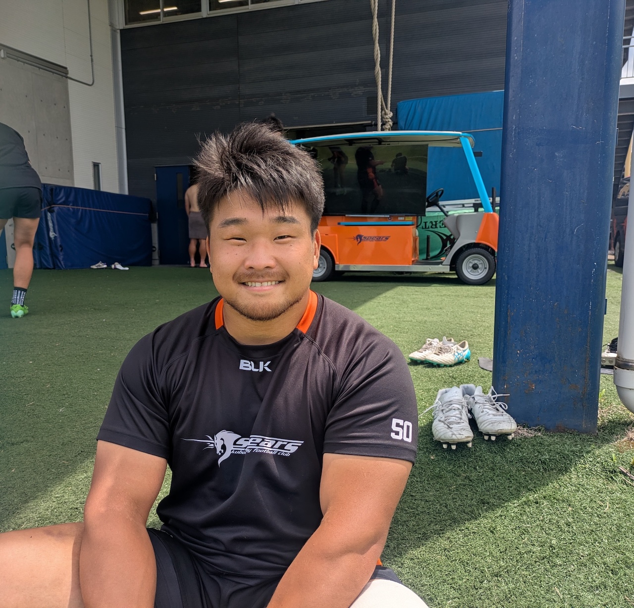 スピアーズのスクラムは皆で組むものだ。紙森陽太が思う心地よい繋がり