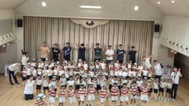 キーワードは「地元への恩返し」。トッププレーヤーたちが出身幼稚園でスポーツ体験会を開催