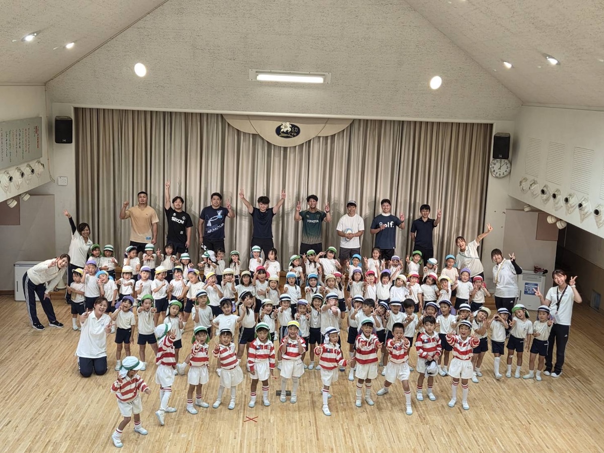 キーワードは「地元への恩返し」。トッププレーヤーたちが出身幼稚園でスポーツ体験会を開催