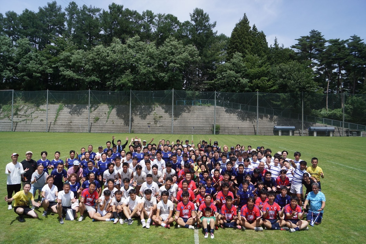 総勢300名が節目を祝う。岡谷工業高校ラグビー部 創部60周年記念イベントを開催