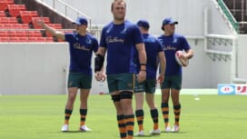 オーストラリア代表“ワラビーズ”がキャプテンズラン実施。「彼のためにも」ハリー・..
