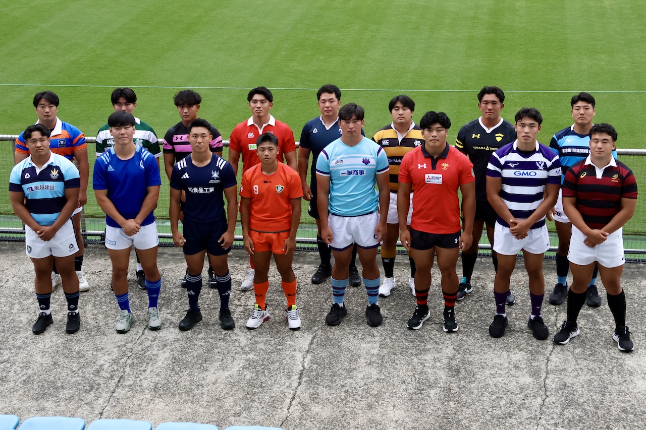 関東大学ラグビー開幕前カンファレンスを開催。明治は「前へ」の精神で連覇目指す