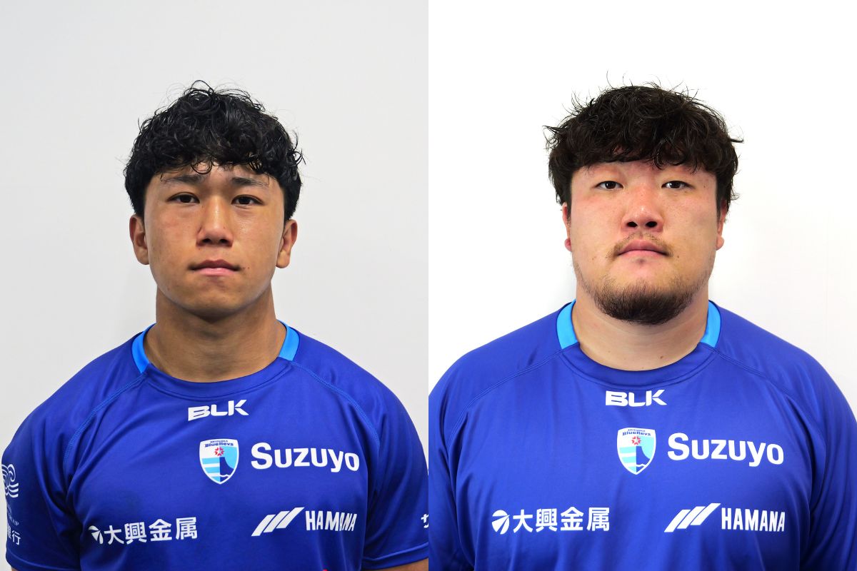 静岡ブルーレヴズ、選手2名と育成大会「リーグワンライジング」出場の短期契約を締結