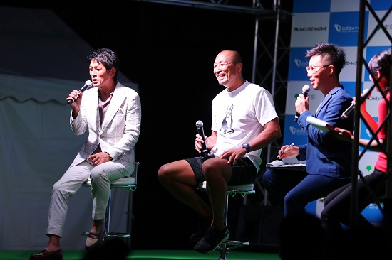 高橋克典さん、伊藤剛臣さんが新宿で熱弁。「新宿ラグビーまつり2018」始まる。