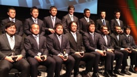 トップリーグ2012-13ベスト15。PR安江祥光、CTBマレ・サウは嬉しい初受賞（撮影…