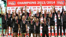 ４季連続でセブンズWS総合優勝を遂げたNZ（Photo:IRB/Martin Seras…