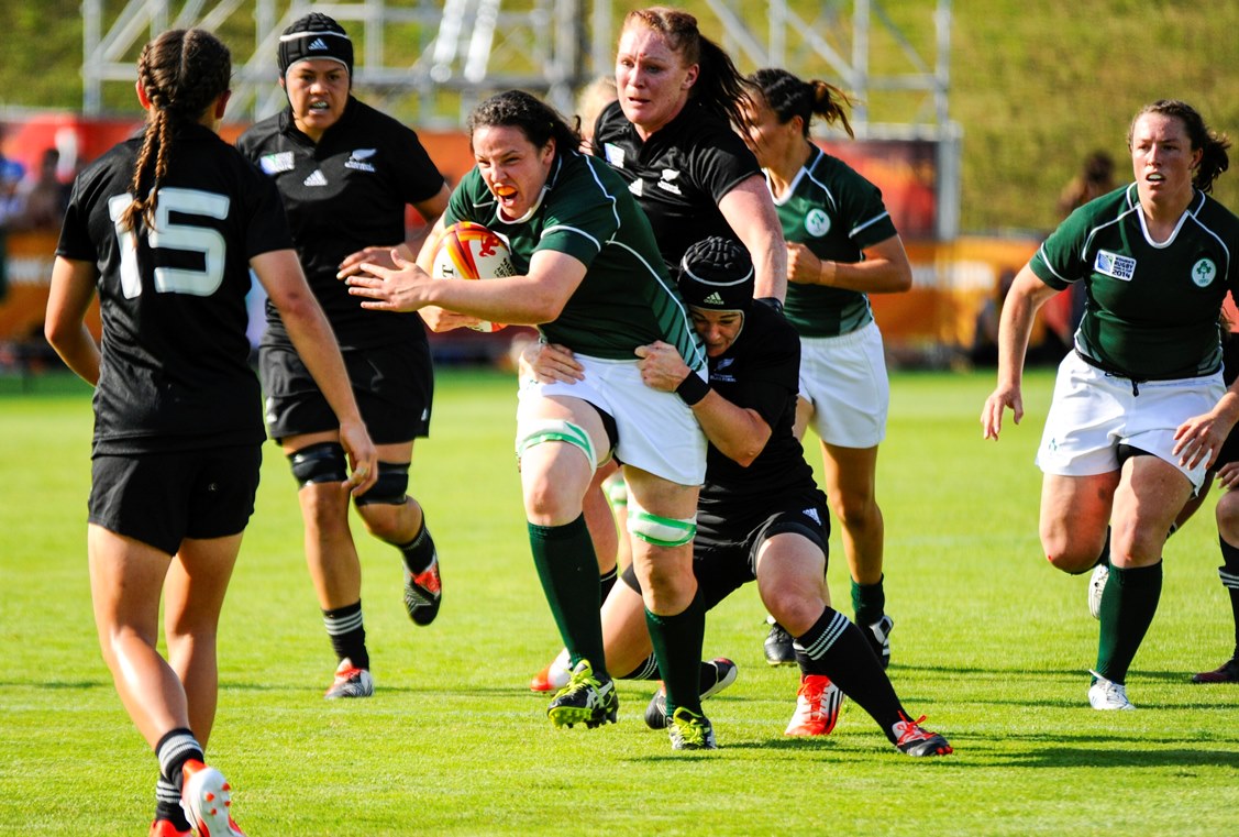 女子W杯でアイルランドが歴史的勝利！ 女王NZ下す（Photo: P. Charlier /IRB）