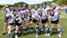 サニックスワールドユース女子セブンズ初参加の神奈川県チーム（撮影： Hiroaki.UE…
