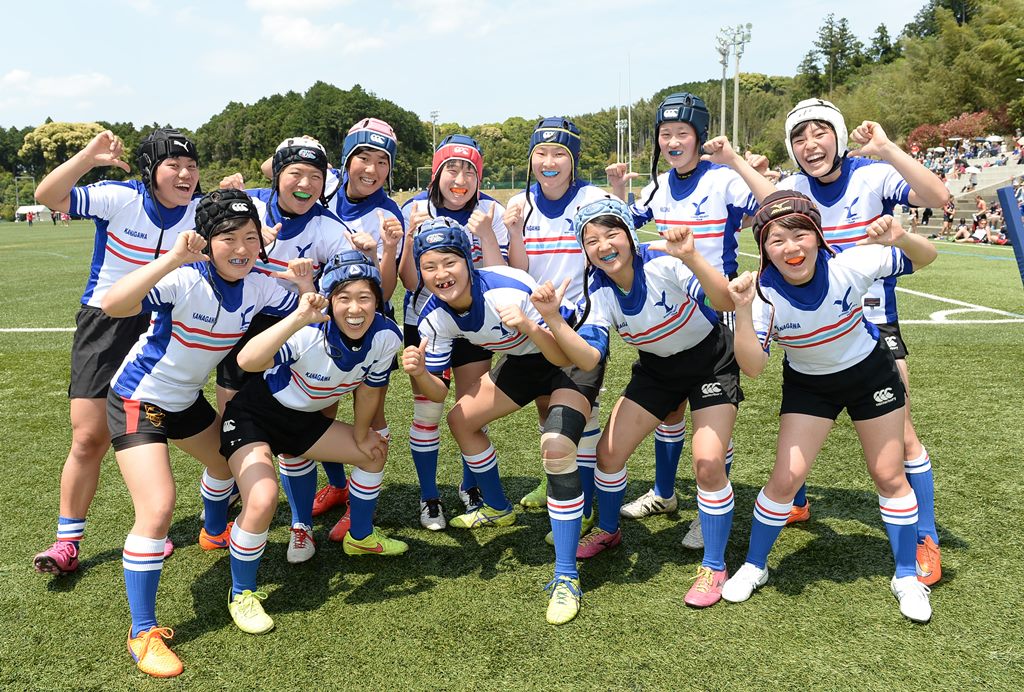サニックスワールドユース女子セブンズ初参加の神奈川県チーム（撮影： Hiroaki.UENO）
