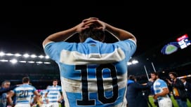 夢のW杯決勝進出を惜しくも逃したアルゼンチン。SOサンチェスは悔し涙（C）Getty I…
